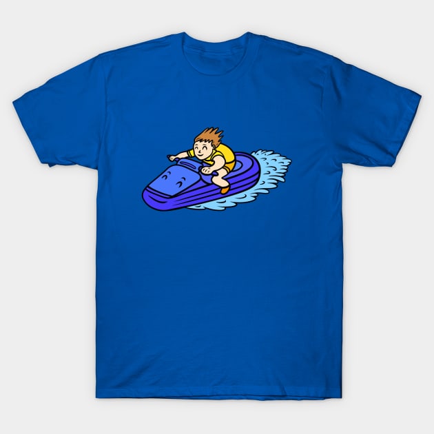 Funny Jet Skiing T-Shirt by Andrew Hau